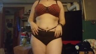 Alternative angel strips her costume off for you