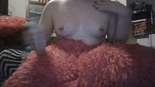 Disrobe Teasing Then Playing With Pierced Nipps Solo Massage