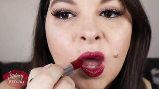 Fascinating POV Red Lipstick Kisses With MAC Dare YOU - Sydney Screams