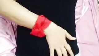 my first time solo fingering and cream pie