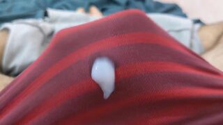 jerk off and cum in the boxer, fine sound
