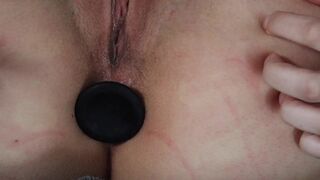 Hot Miss plays with her buttplug - Anal Training Day 2