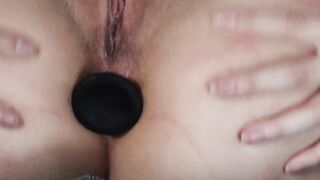 Hot Miss plays with her buttplug - Anal Training Day 2
