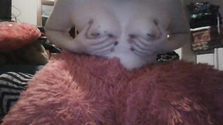 Playing and Massaging Petite Pierced Tits Undress Teasing