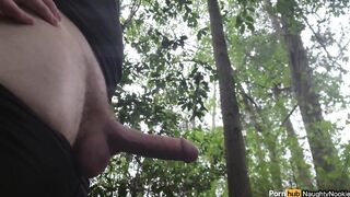 Peeing is Hard in Nature (4K Public Trail Void urine)