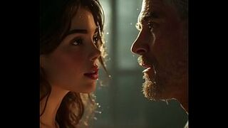 18 year old teen girl fucked by 60 year grand-dad in His car Female moaning real sex Ai generated voice over