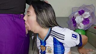 Squirting and anal-copulation with my charming stepmother as the 2026 World Cup begins