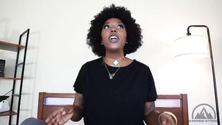 Thick Black Stepsis Dutch Coco Gives YOU the Sloppy BJ Your Girlfriend Won't