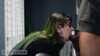 TheArtemixx - ArtemiXXX Catches Rosa Rouge Cheating With Blind Taste Test, Pounds Her Pussy