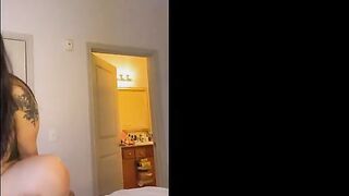 horny asian sucking and riding big penis in advance of date GIANT CREAMPIE