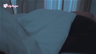 Oops... Step son accidentally cum in step mom after screwed step sister Polly Yangs in shared couch at night in hotel room