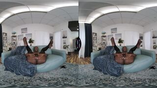 VR Porn - African Ebony Angel Zaawaadi Solo Fingering Her Black Snatch In Hot Lingerie