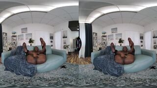 VR Porn - African Ebony Angel Zaawaadi Solo Fingering Her Black Snatch In Hot Lingerie