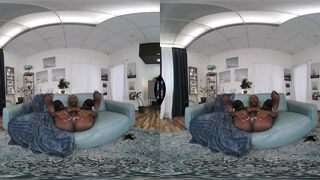 VR Porn - African Ebony Angel Zaawaadi Solo Fingering Her Black Snatch In Hot Lingerie