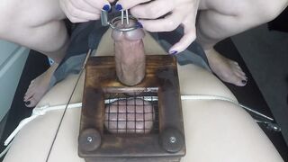 MILF Uses Medieval Tool to Extract Fresh Sperm