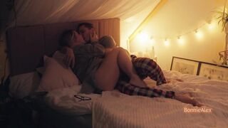 The video is good, but the sex is much better! Mutual masturbation and sideways sex by a real couple