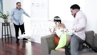 Sexually excited Boss Walks In On His Bored Babysitter Rubbing Her Vagina