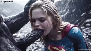 [AI-generated] Supergirl is defeated in the snow and reduced to a sex slave.