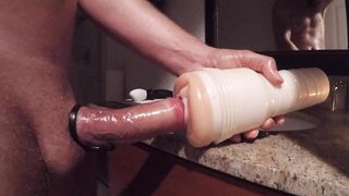 Sliding my hard cock in and out of your oozing wet cunt... massive spunk fountain
