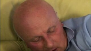 Mature Housewife with Huge Melons Ass Drilled and Goo flow on Snatch by Excited Old Husband