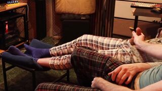 I invited my straight friend over, turned on porn and got him to jerk off with me.