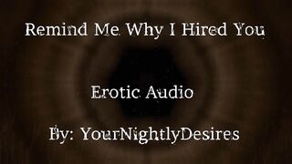 Interview Part 2 Why Did I Hire YOU? [Thrashing] [Kissing] [Office Sex] (Erotic Audio for Chicks)
