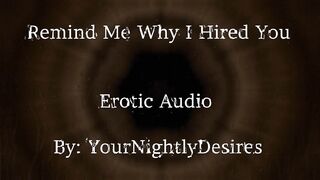 Interview Part 2 Why Did I Hire YOU? [Thrashing] [Kissing] [Office Sex] (Erotic Audio for Chicks)