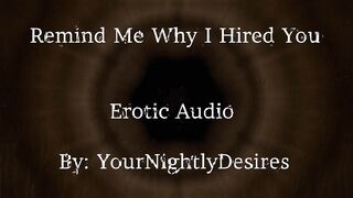 Interview Part 2 Why Did I Hire YOU? [Thrashing] [Kissing] [Office Sex] (Erotic Audio for Chicks)