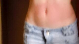 I show my red stomach from the torture I received from the red belly game, my abdomen inflamed