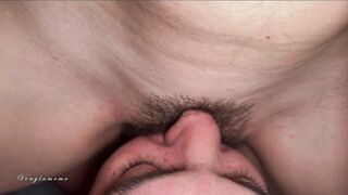 Husband Buries His Face in My Cunt, Drinks My Squirt and Swallows Every Drop