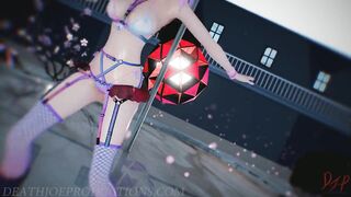 MMD SFW Pink Misaka - Hibikase 1103