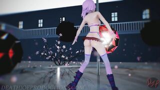 MMD SFW Pink Misaka - Hibikase 1103