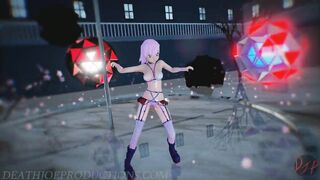 MMD SFW Pink Misaka - Hibikase 1103