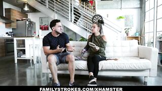 FamilyStrokes - Hot stepsister Sloan Harper Screws Stepbro