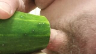 Screwing a cucumber (Cum)