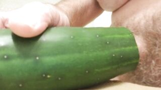 Screwing a cucumber (Cum)