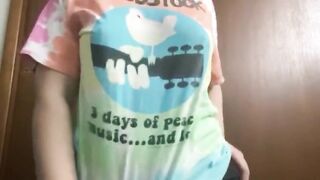 Shy Teen Hotty's first Striptease