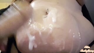 BBW WITH CUMMY TUMMY SOFT BELLY BUKKAKE EJACULATING DILDO