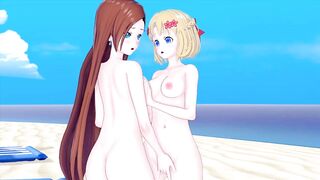 My next Life as a Villainess Lesbian Maria Campbell X Catarina Claes (3D COMICS)