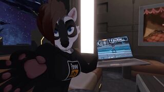 Space Raccoon Butt Invasion - POV Furry Sex