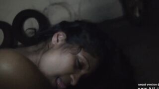 Amateur french black doxy sodomized in a public parking